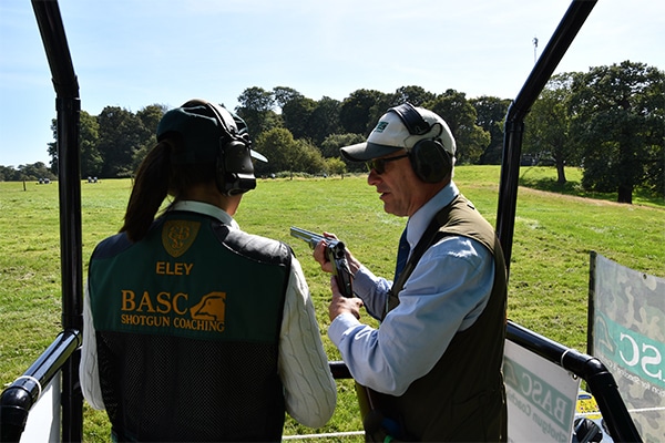 A BASC coach teaching a student