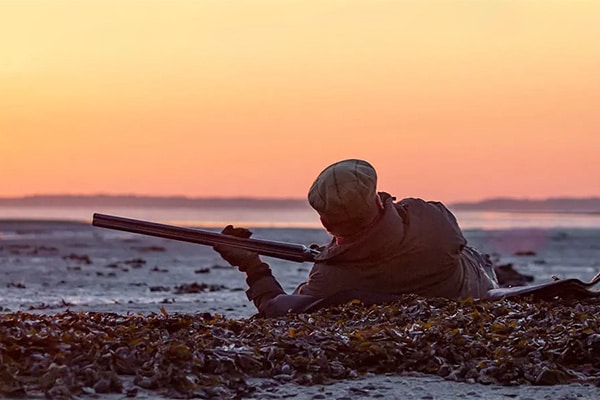 Wildfowling sunset