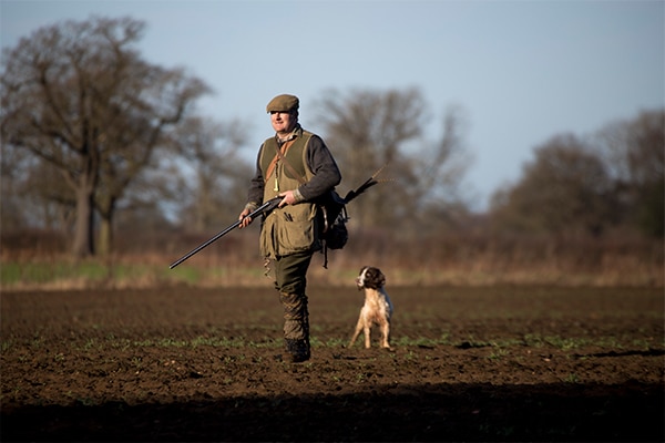 Game shooter and a gundog