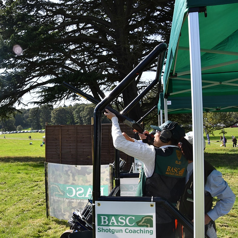 BASC shotgun coach with a student