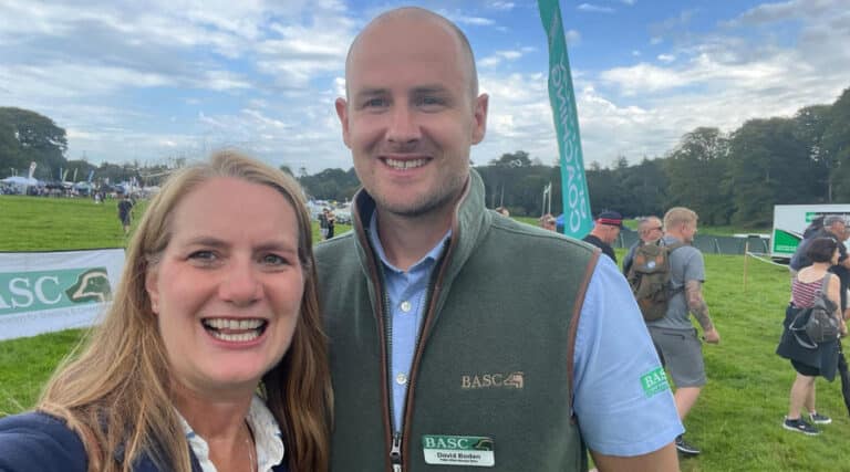 Virginia Crosbie MP with BASC staff member David Boden